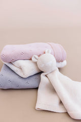 Heirloom Pique Blanket Blush Organic Cotton Kids & Baby Gift