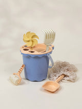 Oversized 6-Piece Wheat Straw Sand Toy Set – Bucket & Accessories