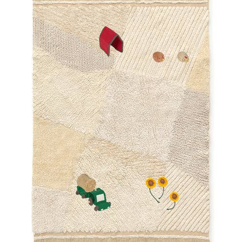 Washable play rug  Farm Fields
