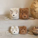 Cute Plush Bear Shoulder Bag Mini Crossbody Bag for Kids