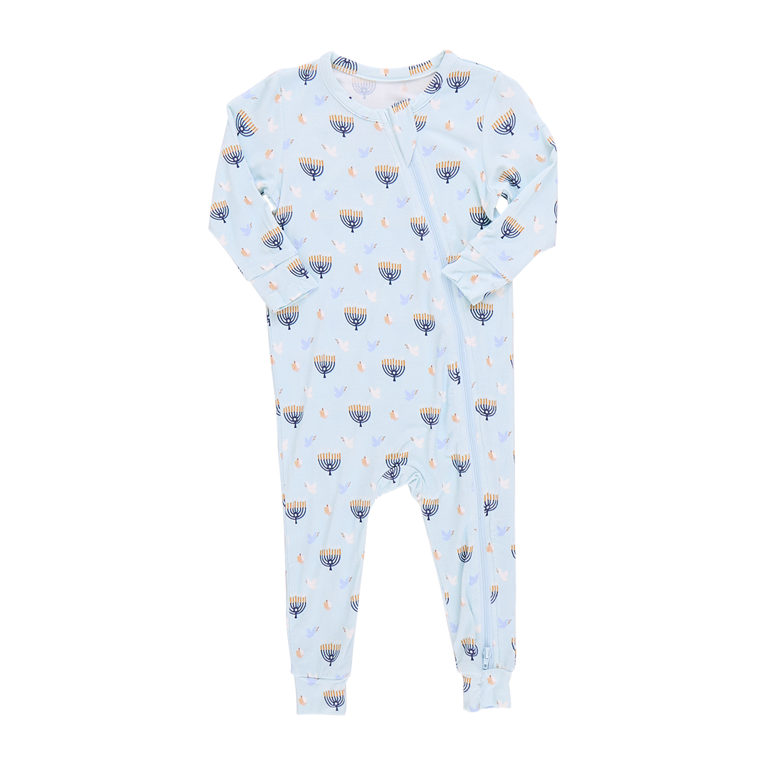 Baby Bamboo Romper - Peaceful Hanukkah