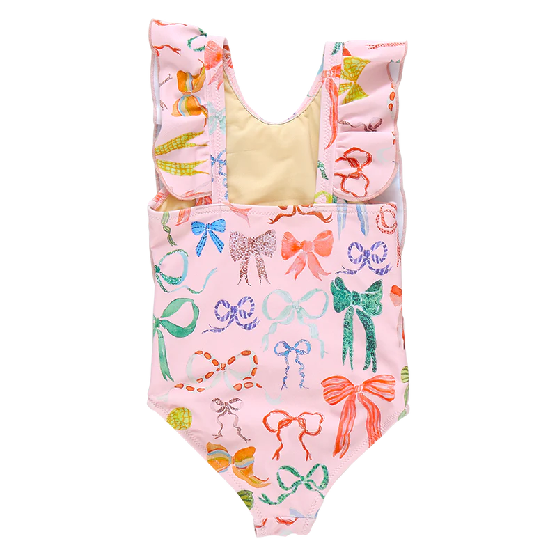 baby girls katniss suit - watercolor bows