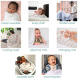 Aden & Anias organic cotton muslin swaddle blanket 4 pack