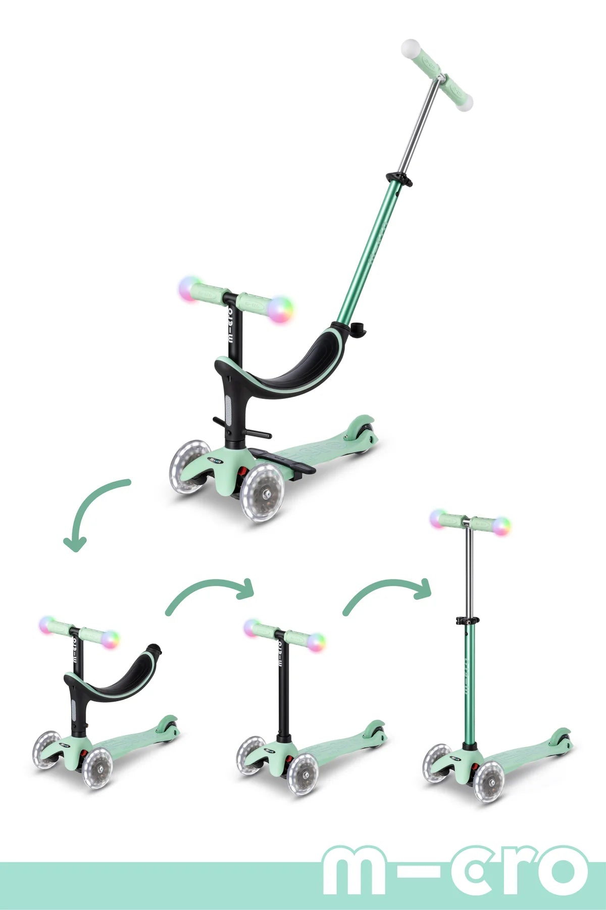 Micro Mini2Grow Magic LED Scooter