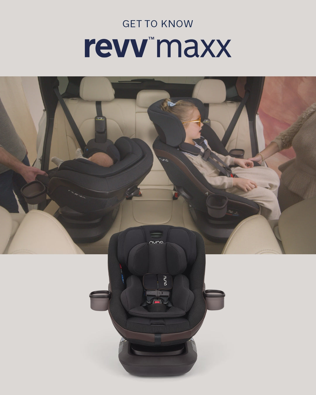 Nuna REVV Maxx Convertible Swivel Car Seat ( Pre-order, available in May)
