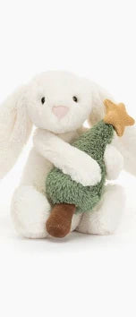 Bashful Bunny with Christmas Tree