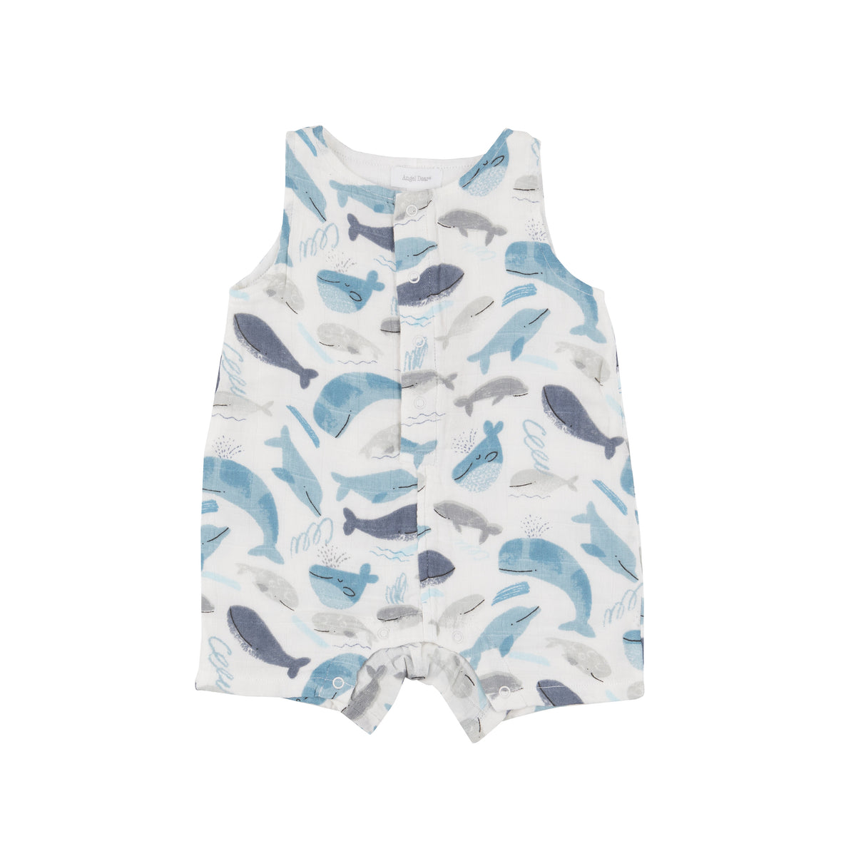 Shortie Romper BLUE WHALES