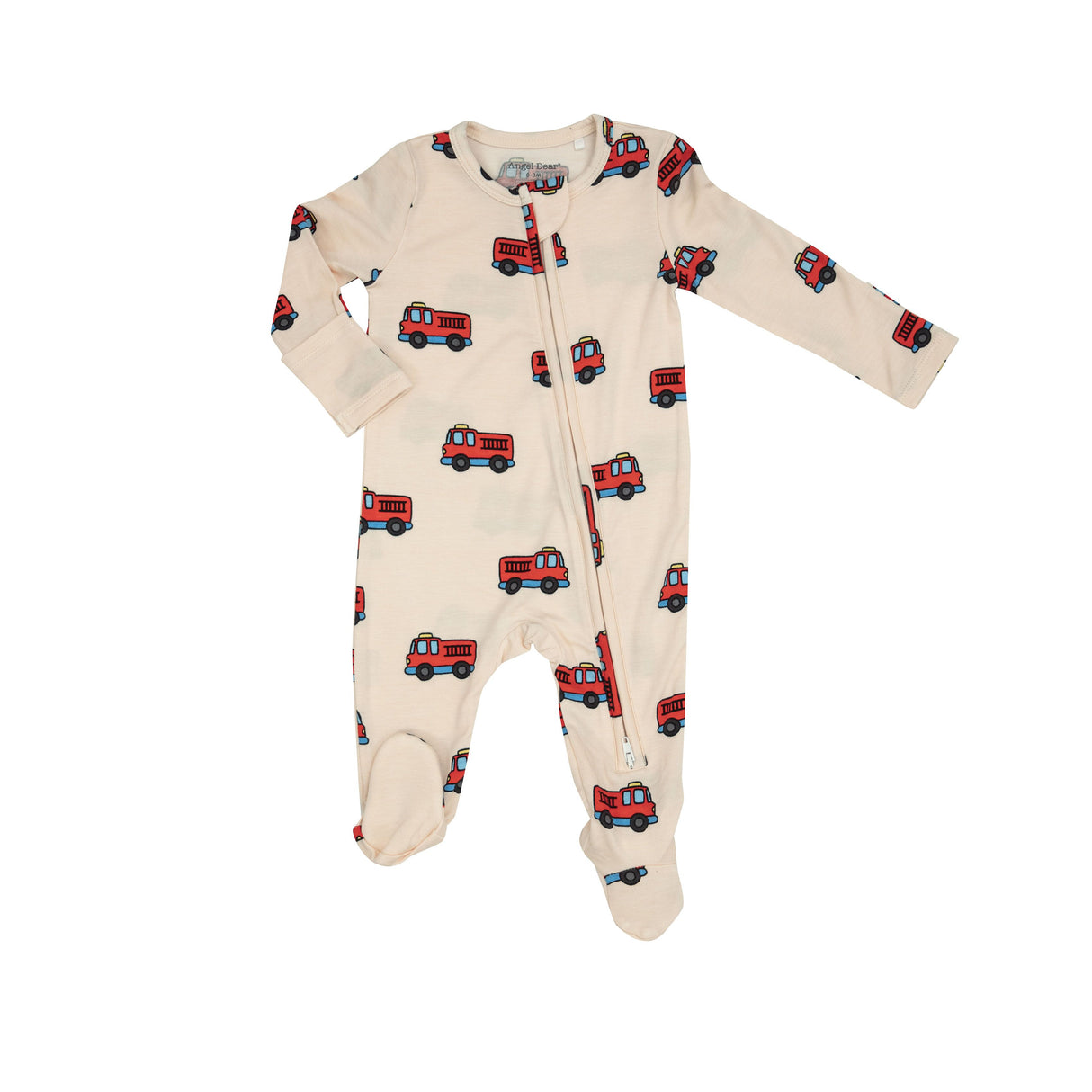 Angel Dear Two Way Zipper Footie - Firetruck