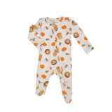 Angel Dear 2 Way Zipper Footie - Pumpkin Spice Latte