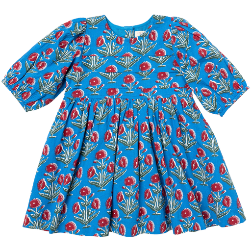 Pink Chicken Evelyn Blue Dandelion Dress