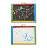 Melissa & Doug Magnetic Chalk & Dry Erase Board - Tadpole