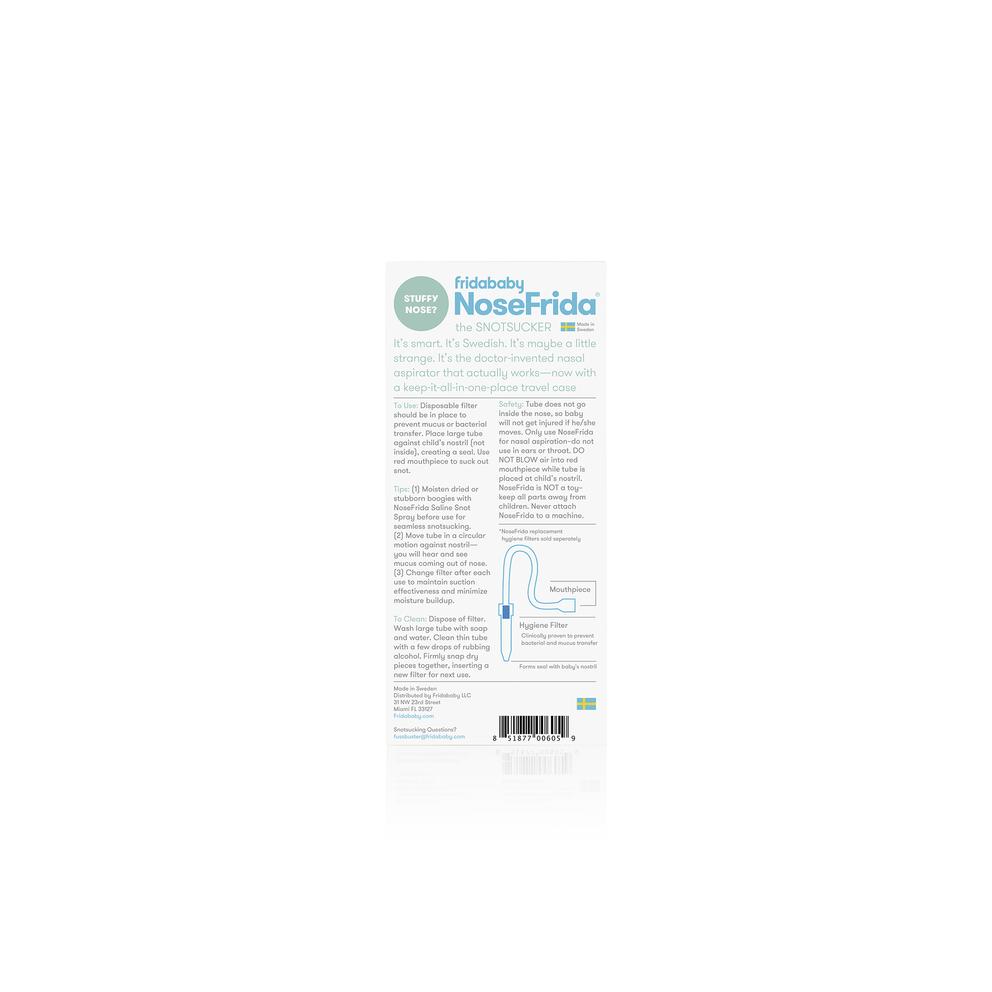 FridaBaby NoseFrida Nasal Aspirator + Travelcase - Tadpole