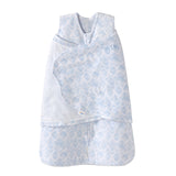 Halo SleepSack Swaddle Fleece Diamonds & Leaves Blue - Tadpole