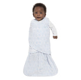 Halo SleepSack Swaddle Fleece Diamonds & Leaves Blue - Tadpole