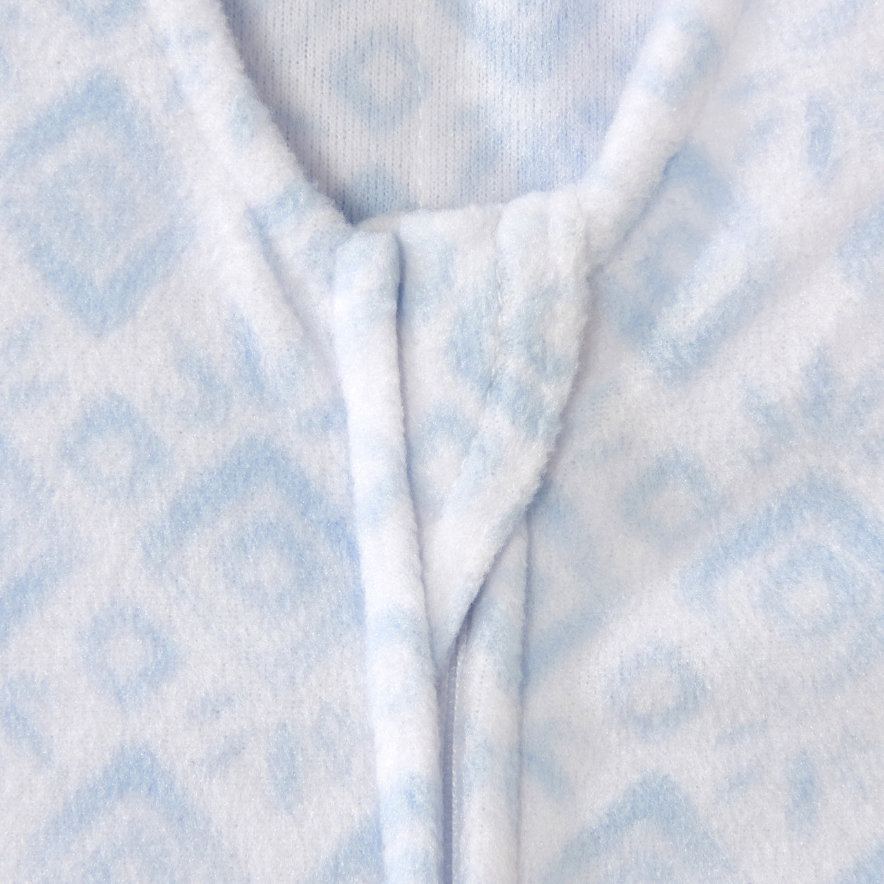 Halo SleepSack Swaddle Fleece Diamonds & Leaves Blue - Tadpole