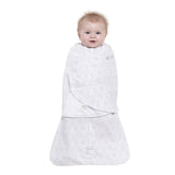 Halo SleepSack Swaddle Fleece Diamonds & Leaves Grey - Tadpole