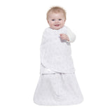 Halo SleepSack Swaddle Fleece Diamonds & Leaves Grey - Tadpole