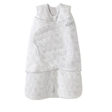 Halo SleepSack Swaddle Fleece Diamonds & Leaves Grey - Tadpole