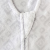 Halo SleepSack Swaddle Fleece Diamonds & Leaves Grey - Tadpole