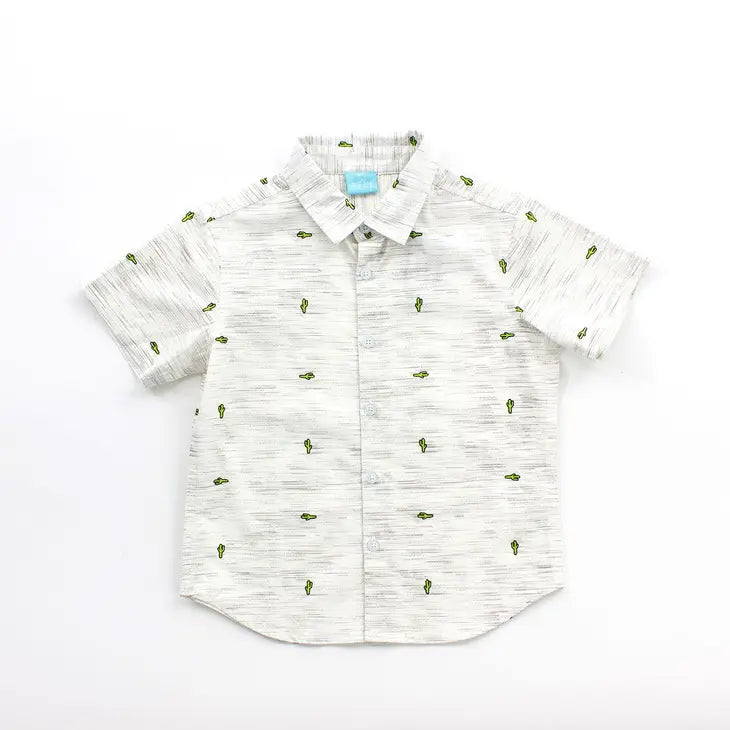 Oatmeal Gael Baby Button Down Baby