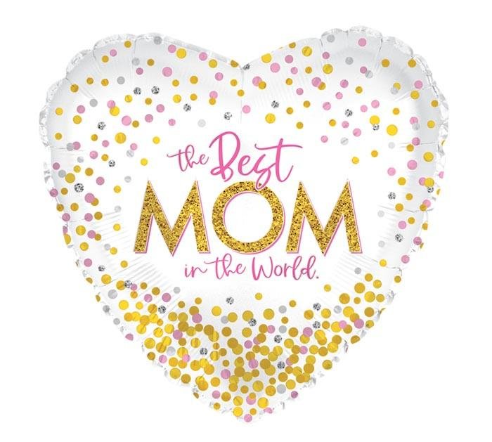 17" Best Mom In The World Balloon - Tadpole