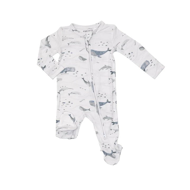 2-way Zipper Footie Soft Ocean - Tadpole