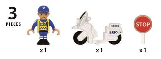 Brio Police Motorcycle - Tadpole