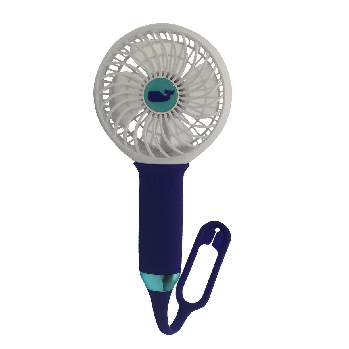 3 speed rechargeable Turbo fan - Navy/White - Tadpole