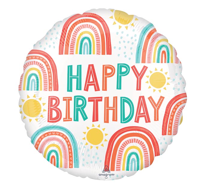 Happy Birthday Retro Balloon 17
