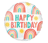 Happy Birthday Retro Balloon 17"