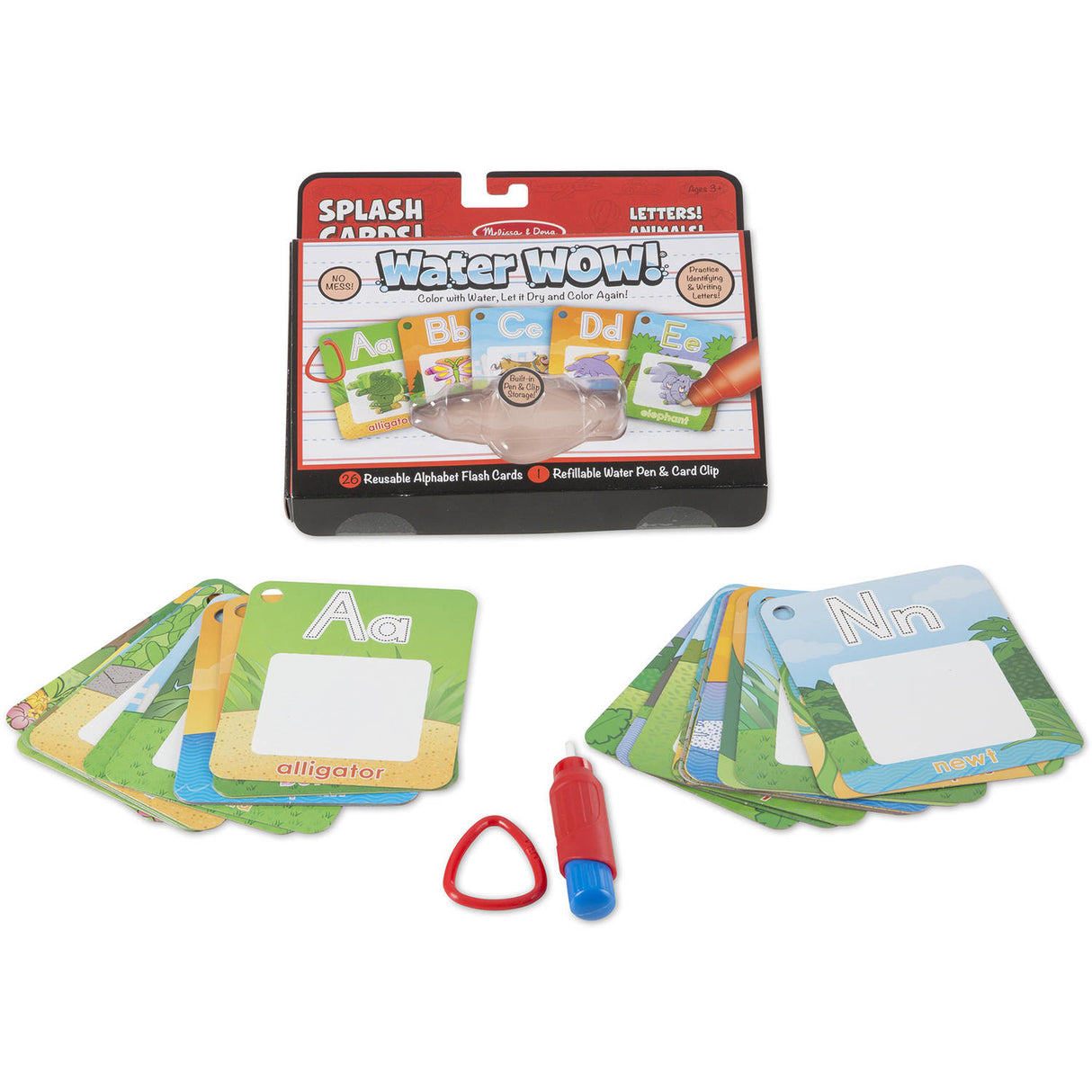 Melissa & Doug Letters! Animals Splash Cards - Tadpole