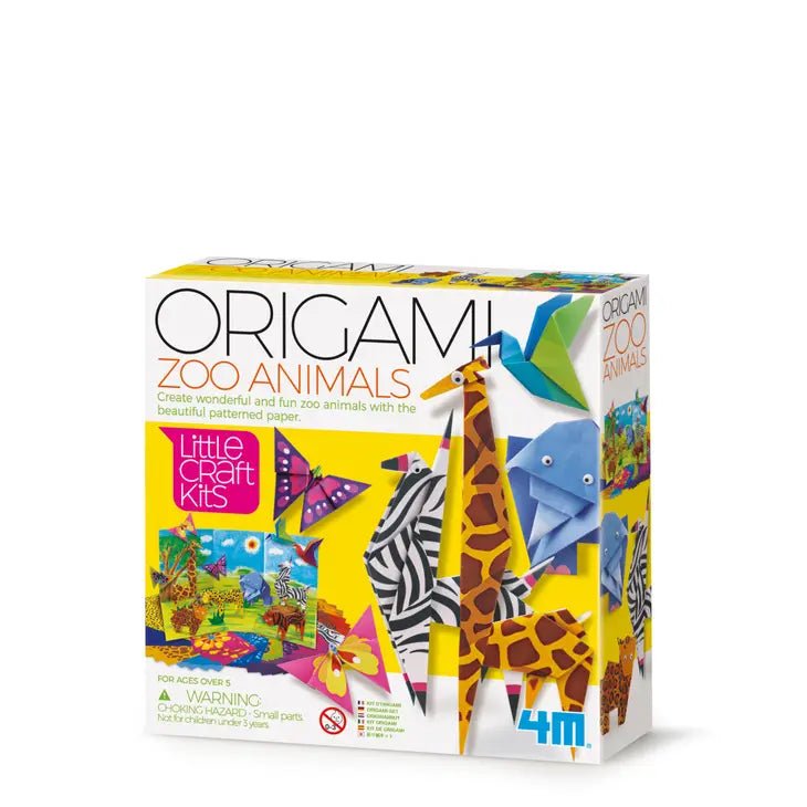 4M Origami Zoo Animals Kits, Create Colorful Zoo Animals DIY | default - Tadpole