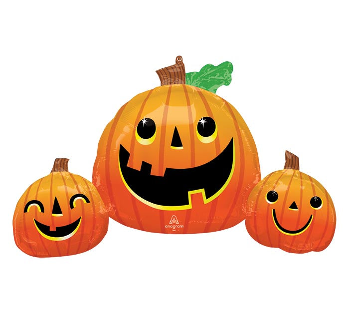 Pumpkin Trio Foil Balloon
