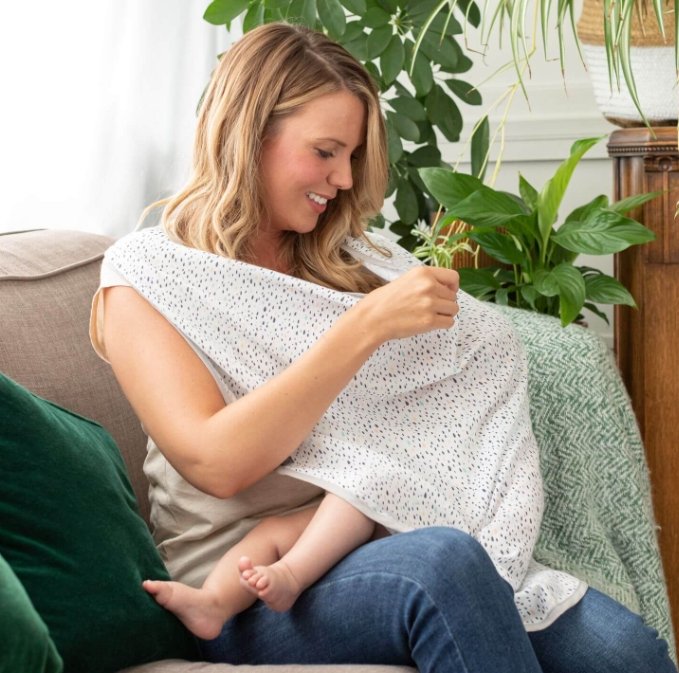 6-in-1 Multimuslin Breastfeeding Cover - Peardrop - Tadpole