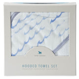 Little Unicorn Hooded Towel & Washcloth Set - Tadpole