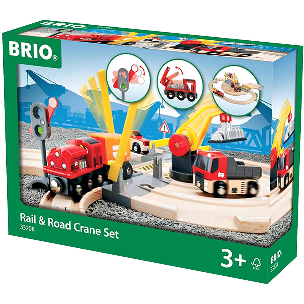 Brio Road & Rail Crane Set - Tadpole