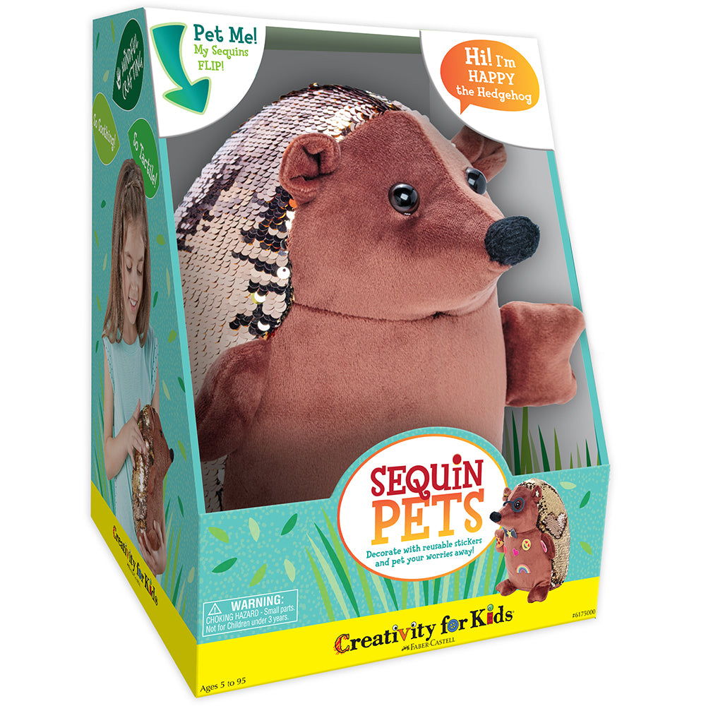 Creativity For Kids Happy the Hedghog Sequin Pet - Tadpole