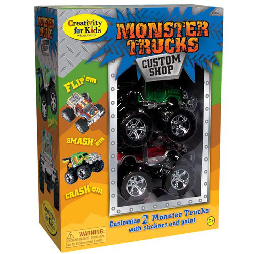 Creativity For Kids Monster Trucks Custom Shop 2-Pack