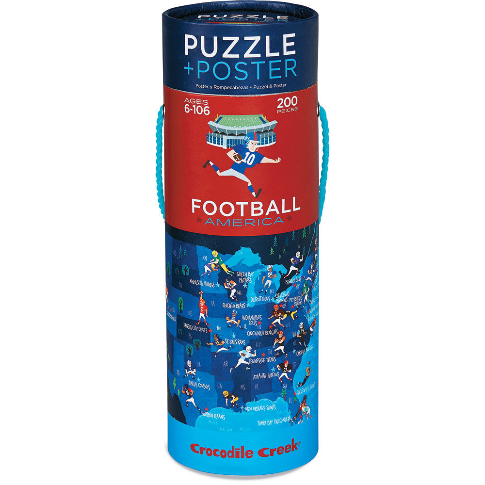 Crocodile Creek Puzzle & Poster Football