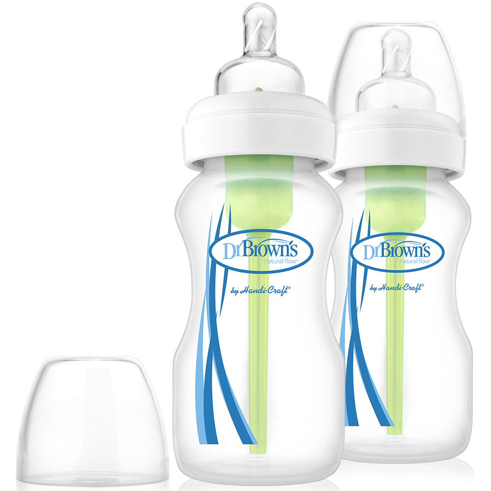 Dr. Brown's 9 oz. Options Glass Bottle Wide Neck 2-Pack