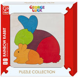 Hape Rainbow Rabbit Wood Puzzle - Tadpole