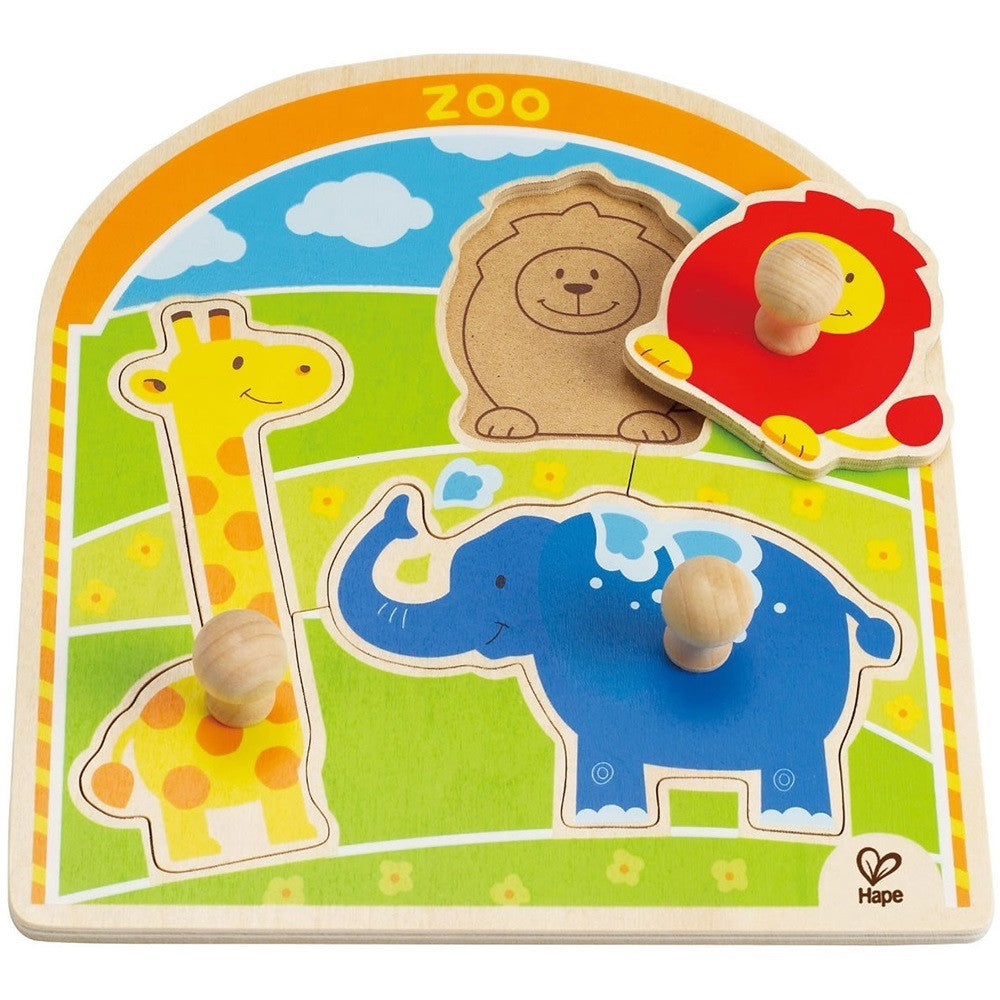 Hape Knob Puzzle At The Zoo