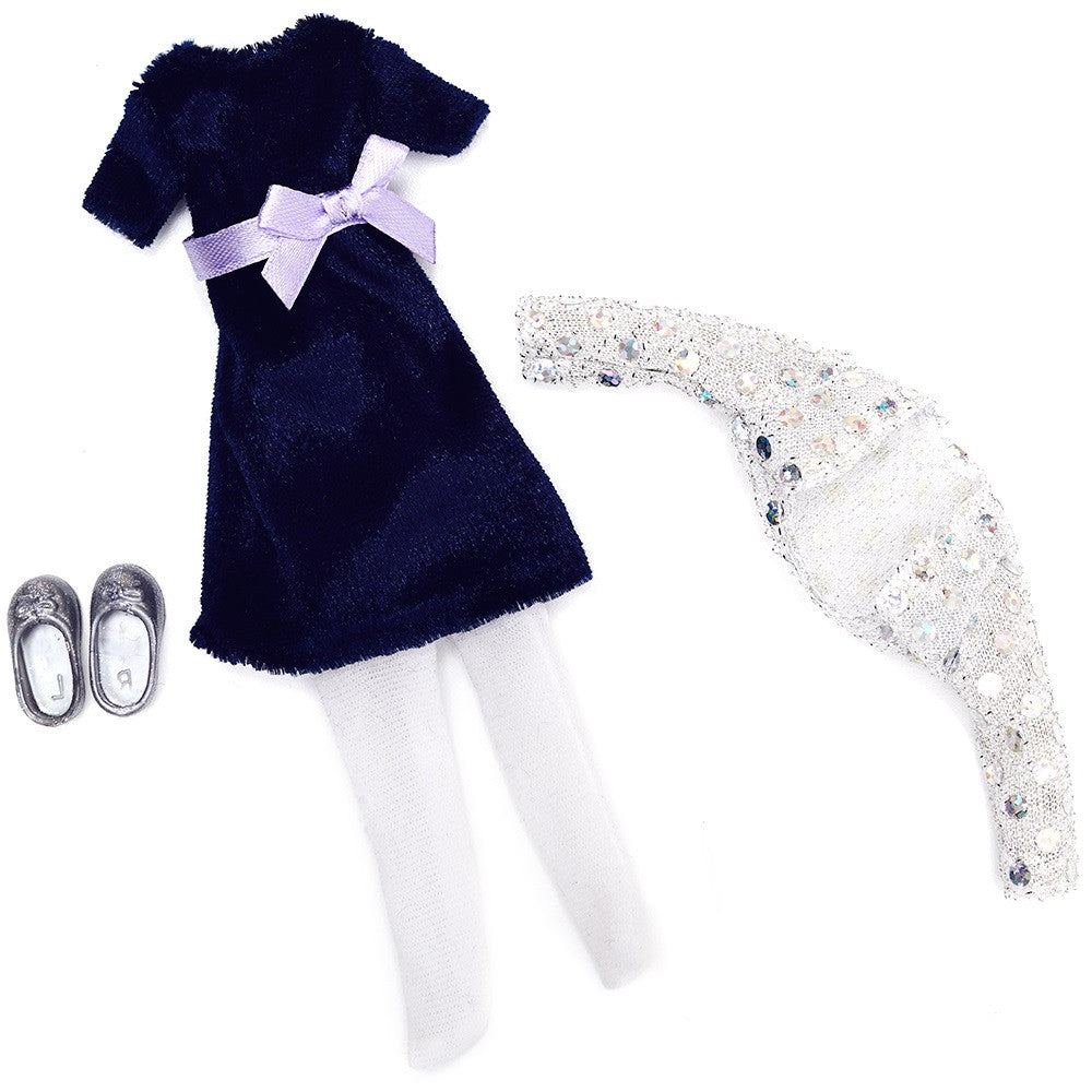 Lottie Outfit Blue Velvet - Tadpole