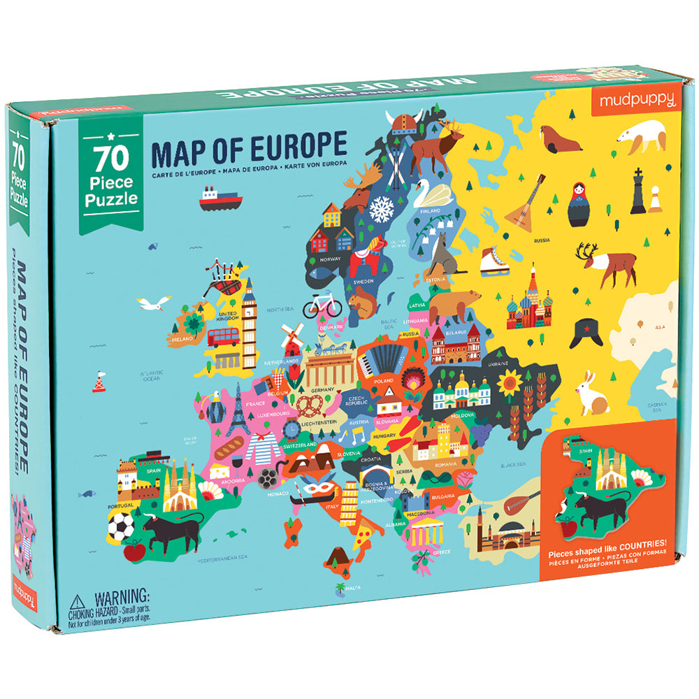 Mudpuppy Geography Puzzle Map of Europe
