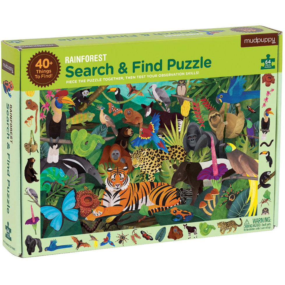 Mudpuppy Search & Find Puzzle Rainforest