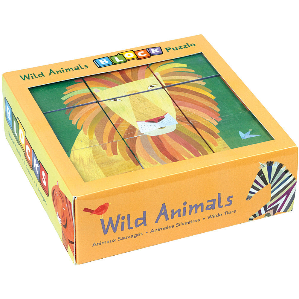 Mudpuppy Block Puzzle Wild Animals - Tadpole