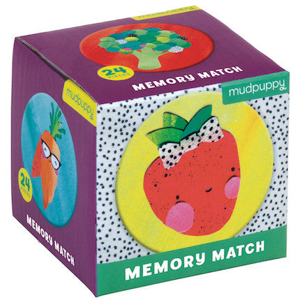 Mudpuppy Mini Memory Match Fruits & Vegetables - Tadpole