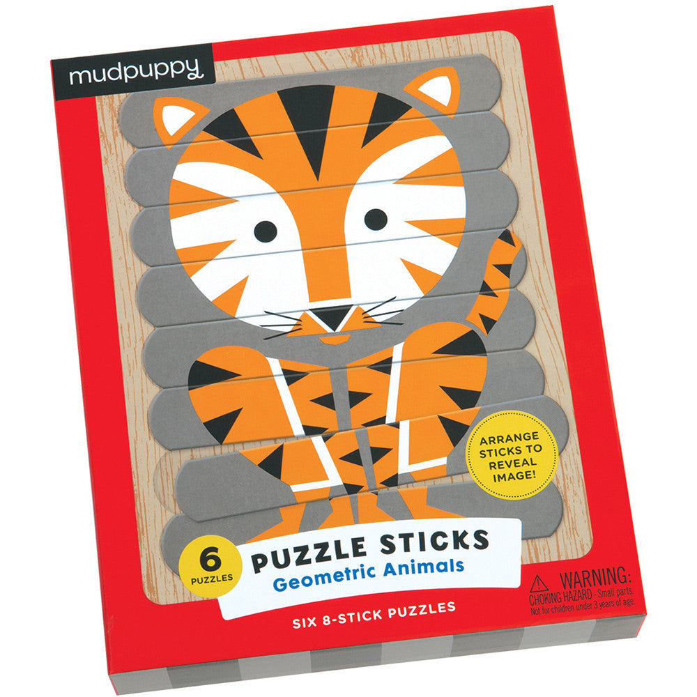 Mudpuppy Puzzle Sticks Geometric Animals