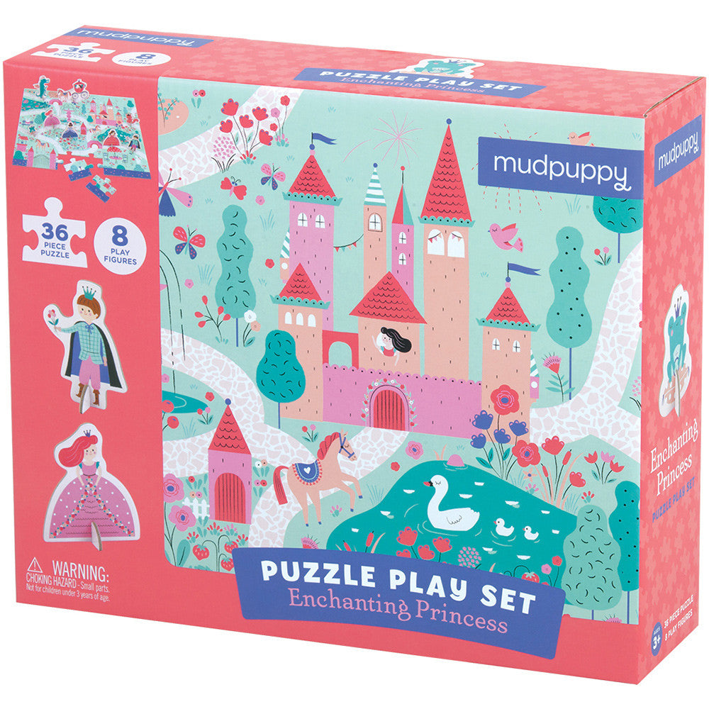 Mudpuppy Puzzle Play Set Enchanting Princess