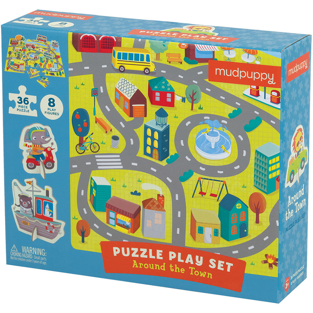 Mudpuppy Puzzle Play Set Around the Town - Tadpole